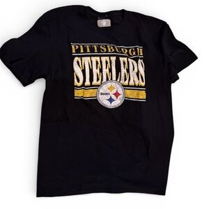 Men's Large NFL Steelers Black and Gold Short Sleeve Tee